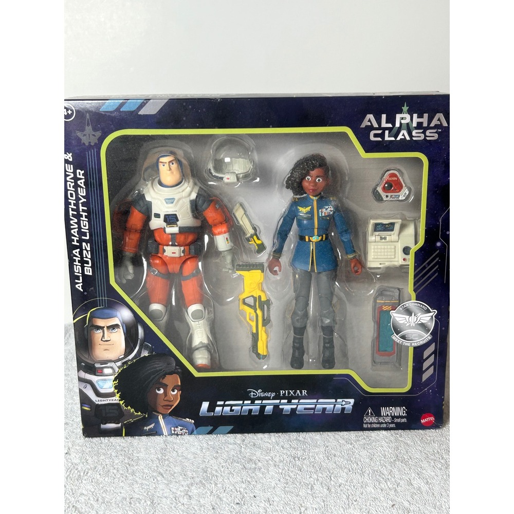 Disney Pixar Lightyear Alpha Class Alisha Hawthorne & Buzz Lightyear Figure Set